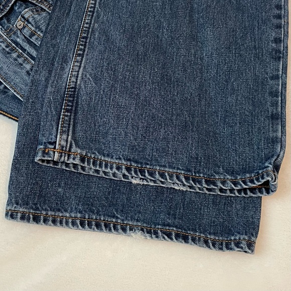 Old Navy Loose Jeans Men's Size 44x32 Denim Pants Leg Edge Unraveling Fraying - Picture 5 of 6